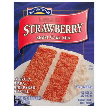 Hill Country Fare Moist Strawberry Cake Mix
