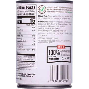 H-E-B French Style Green Beans, 14.25 oz