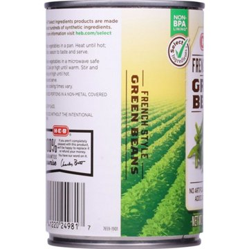 H-E-B French Style Green Beans, 14.25 oz