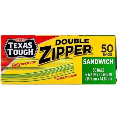 ファインハーブ 30袋セット H-E-B Texas Tough Double Zipper Gallon Freezer Bags, 30 ct | Joe