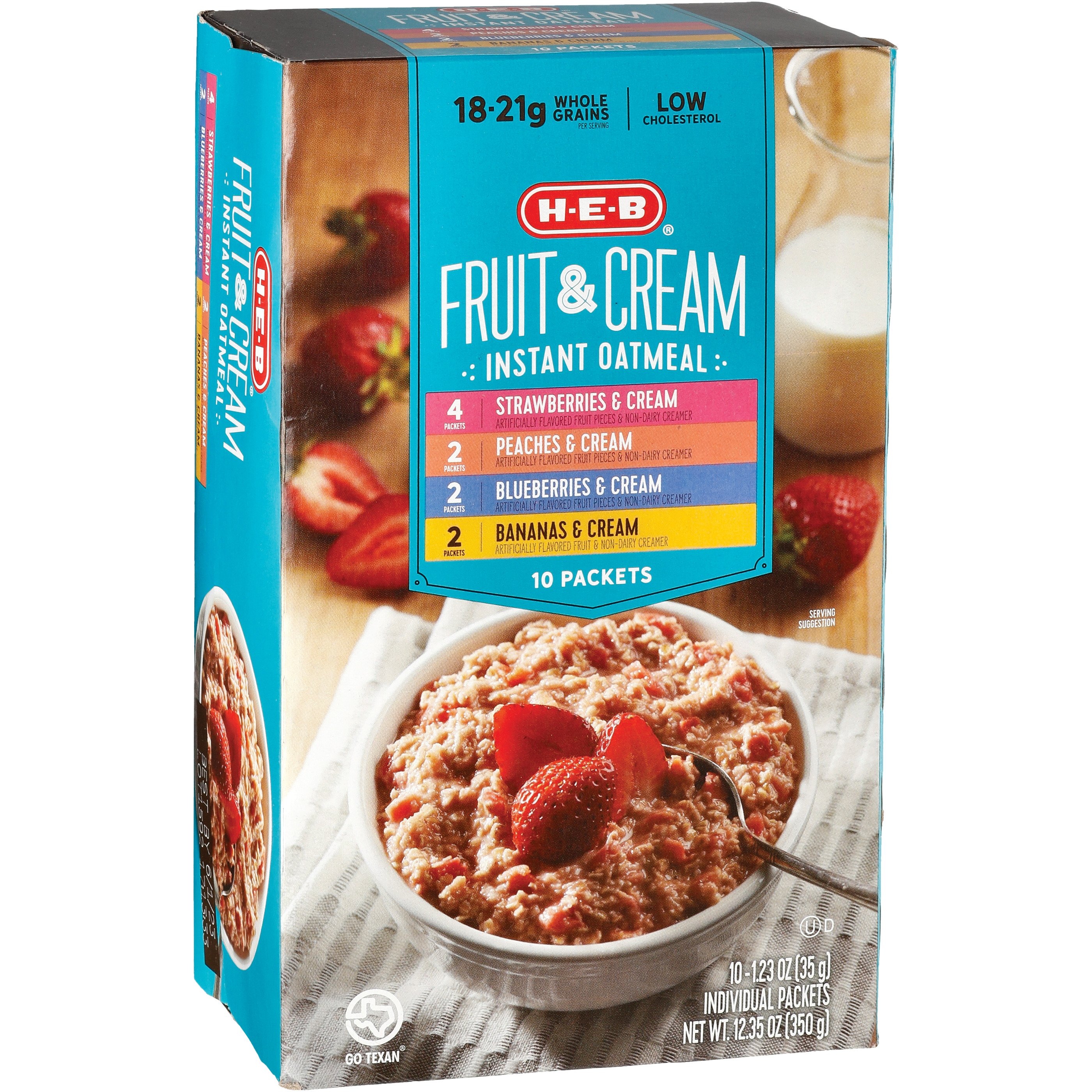 Quaker Fruit and Cream Instant Oatmeal Breakfast Variety Pack, 8 ct - Foods  Co.