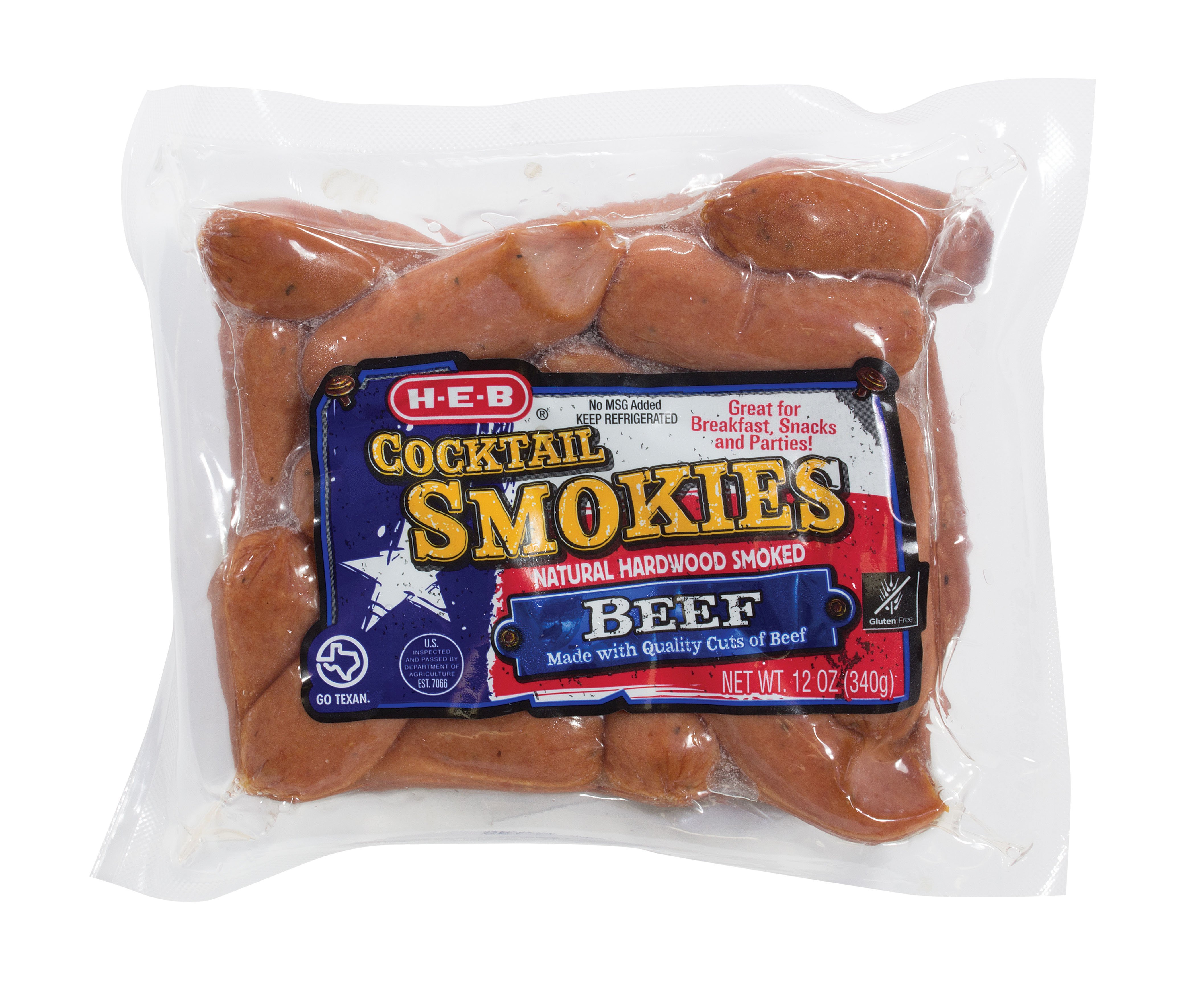 H-E-B Beef Cocktail Smokies Smoked Sausage - Shop Sausage At H-E-B