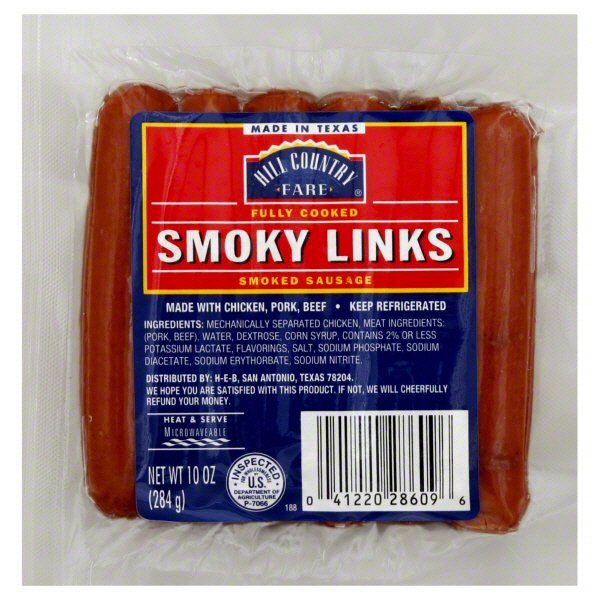 Hill Country Fare Smoky Links Smoked Sausage - Shop Sausage at H-E-B