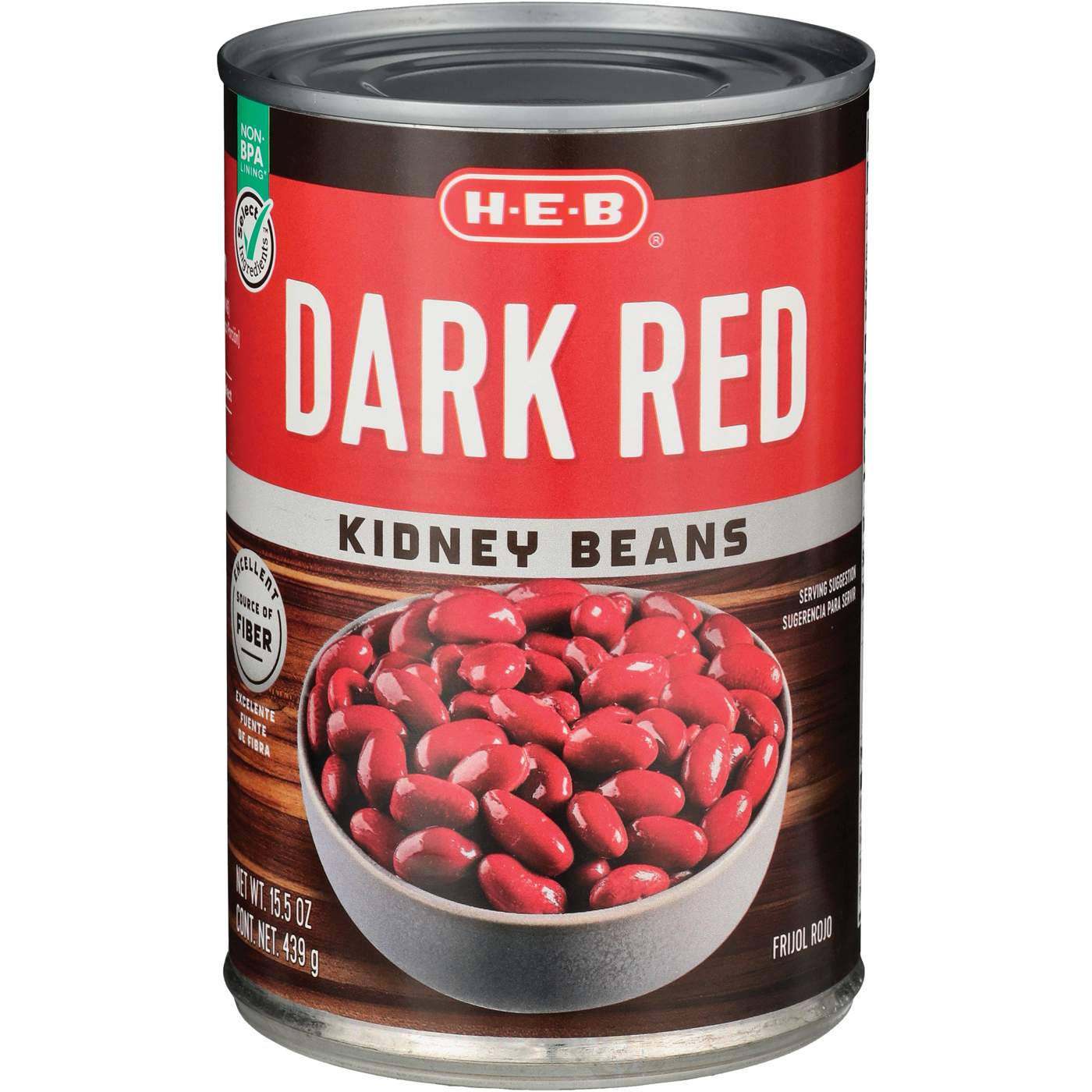 H-E-B Dark Red Kidney Beans; image 2 of 2