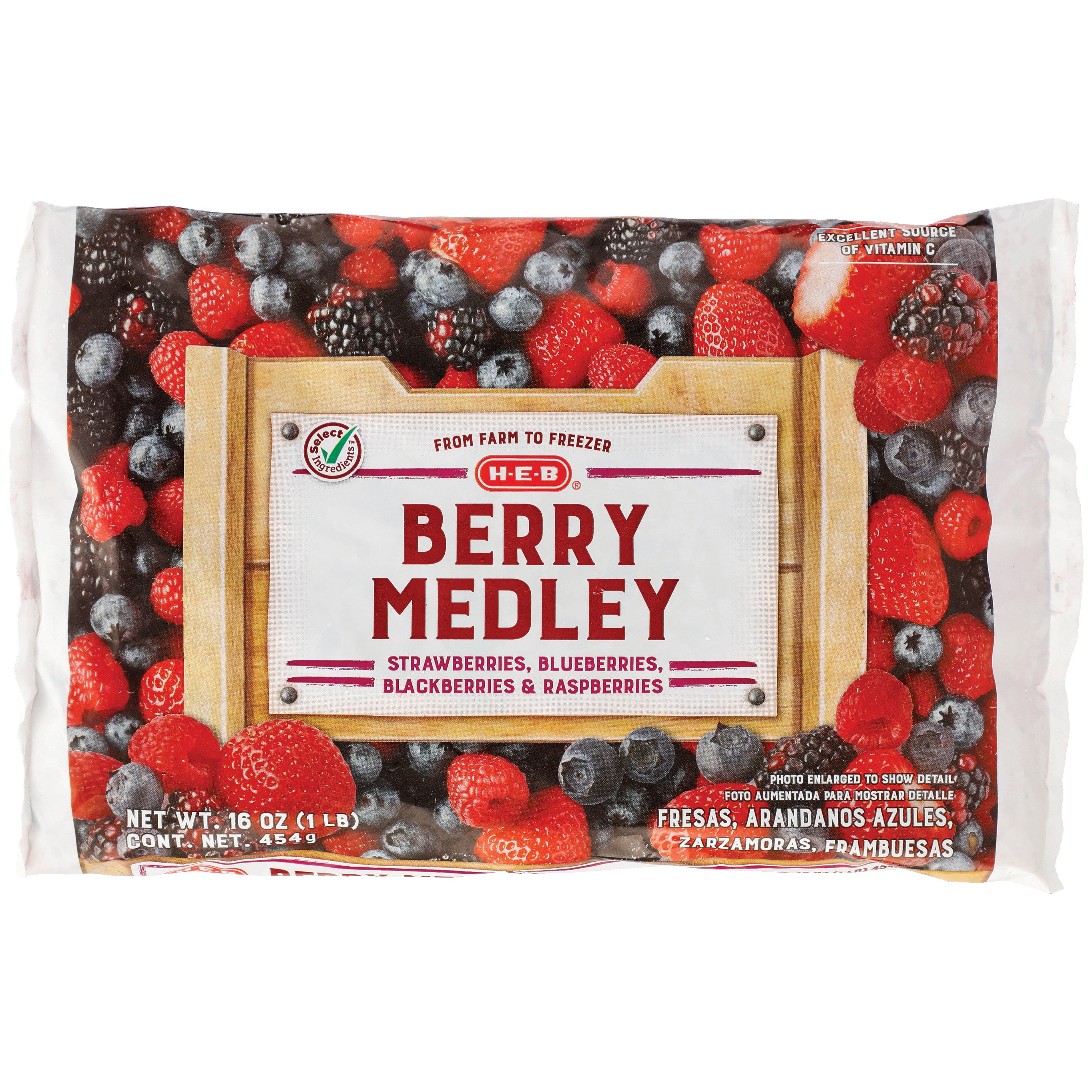 H-E-B No Sugar Added Berry Medley - Shop Berries & Cherries At H-E-B