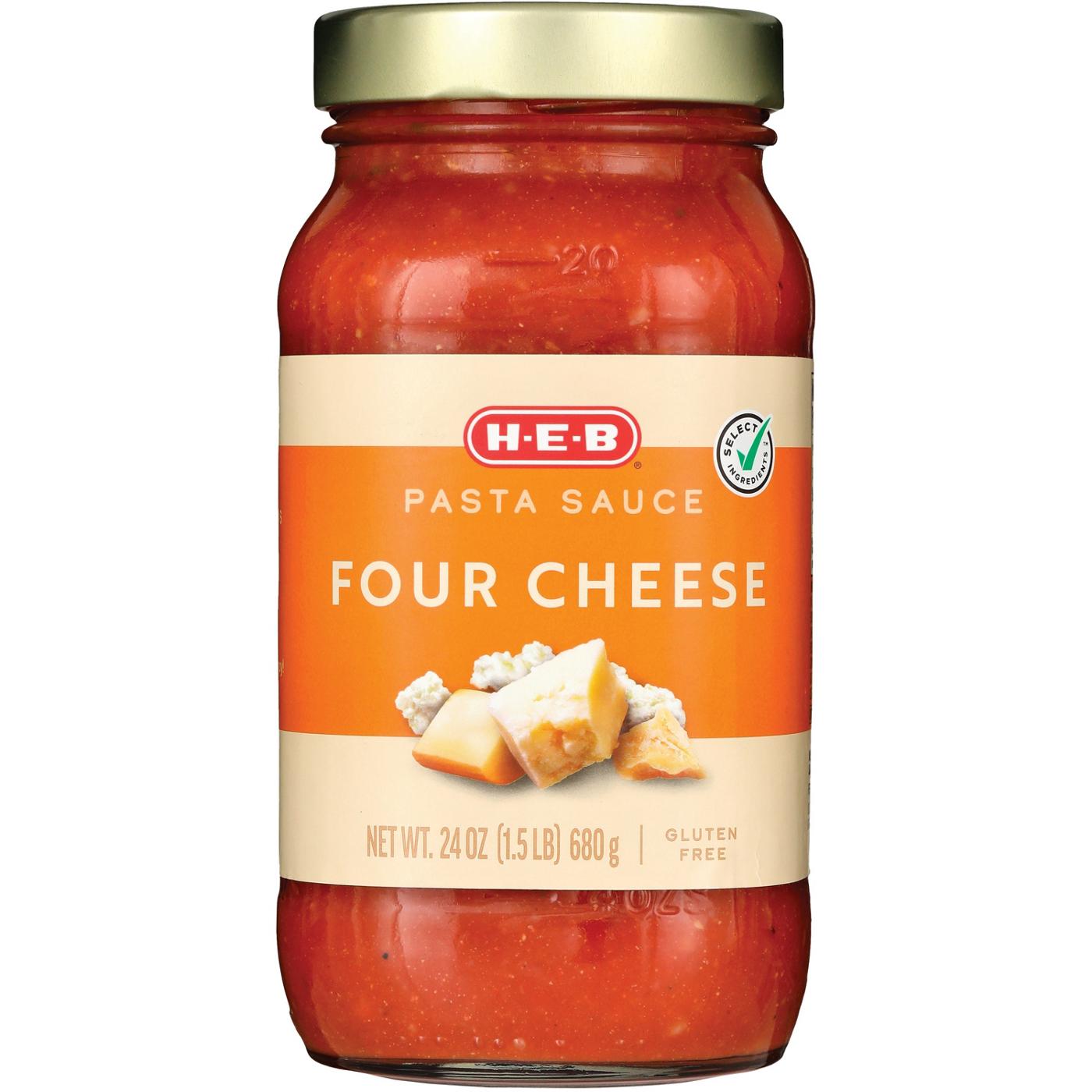 H-E-B Four Cheese Pasta Sauce; image 1 of 2