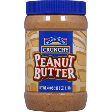 Hill Country Fare Crunchy Peanut Butter, 40 oz