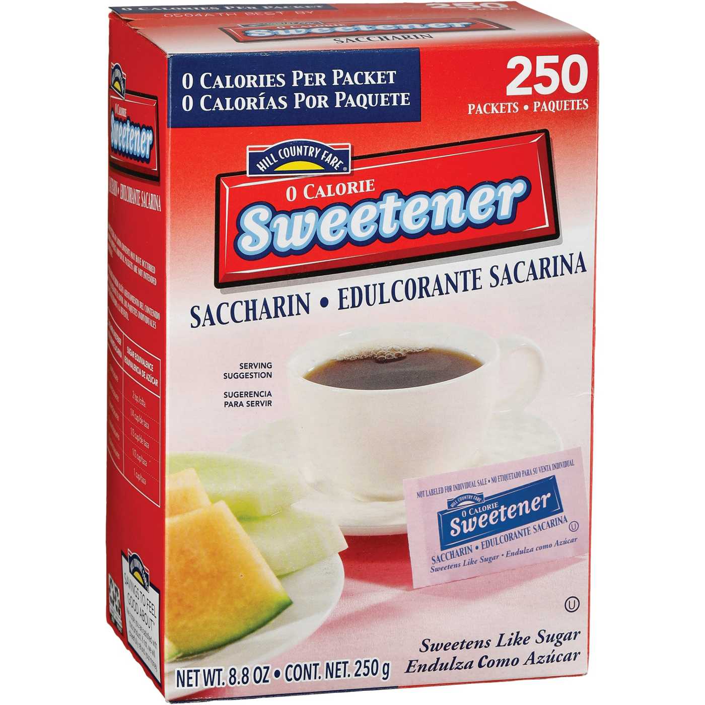 Hill Country Fare Zero Calorie Saccharin Sweetener Packets; image 2 of 2