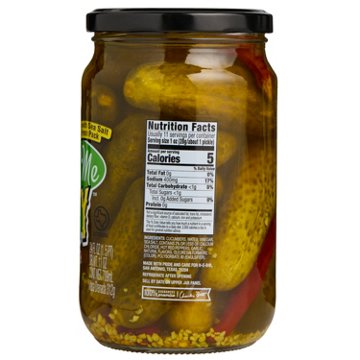 H-E-B Pickle Me Dilley Spicy Garlic Pickles, 24 oz