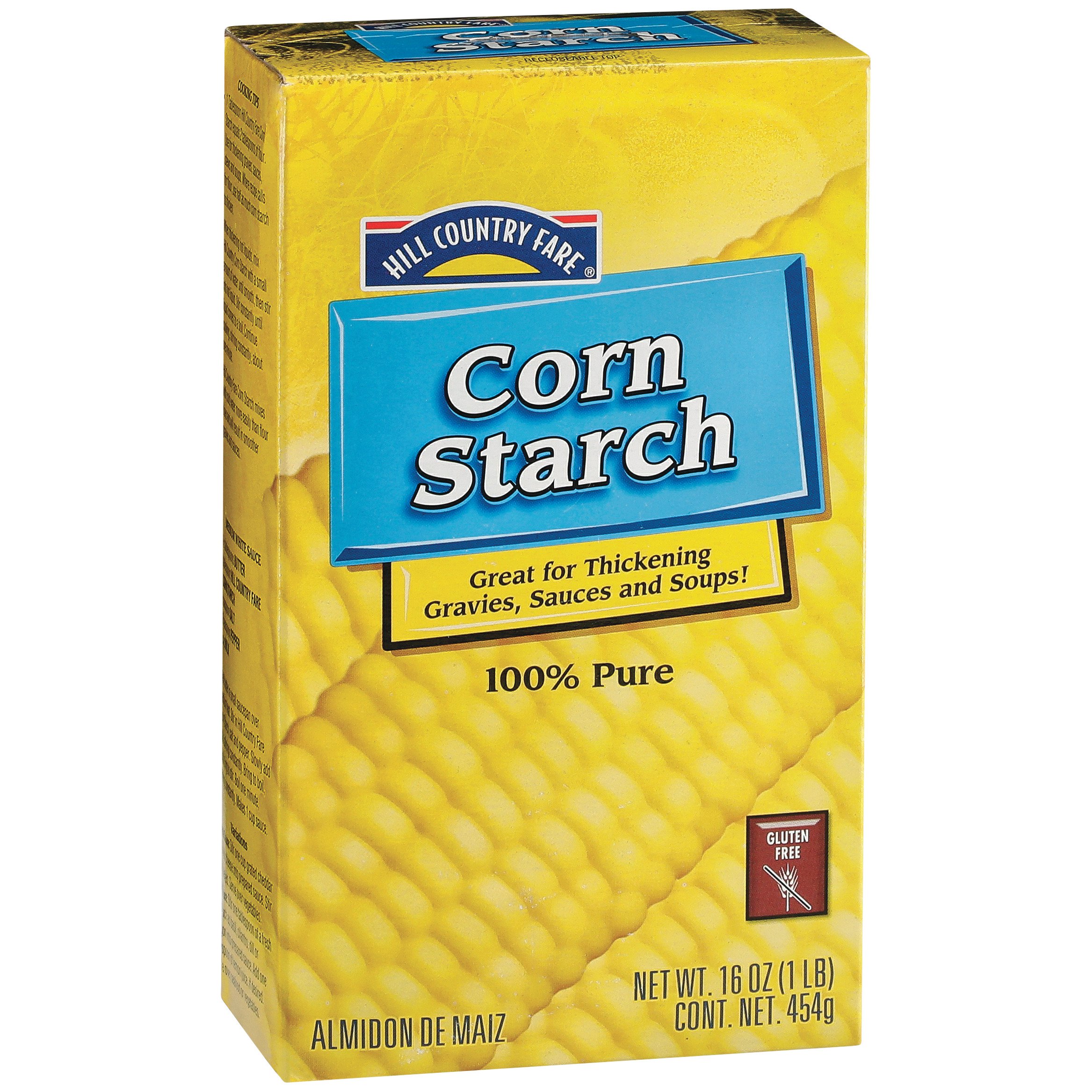 Corn starch on shelf at H-E-B