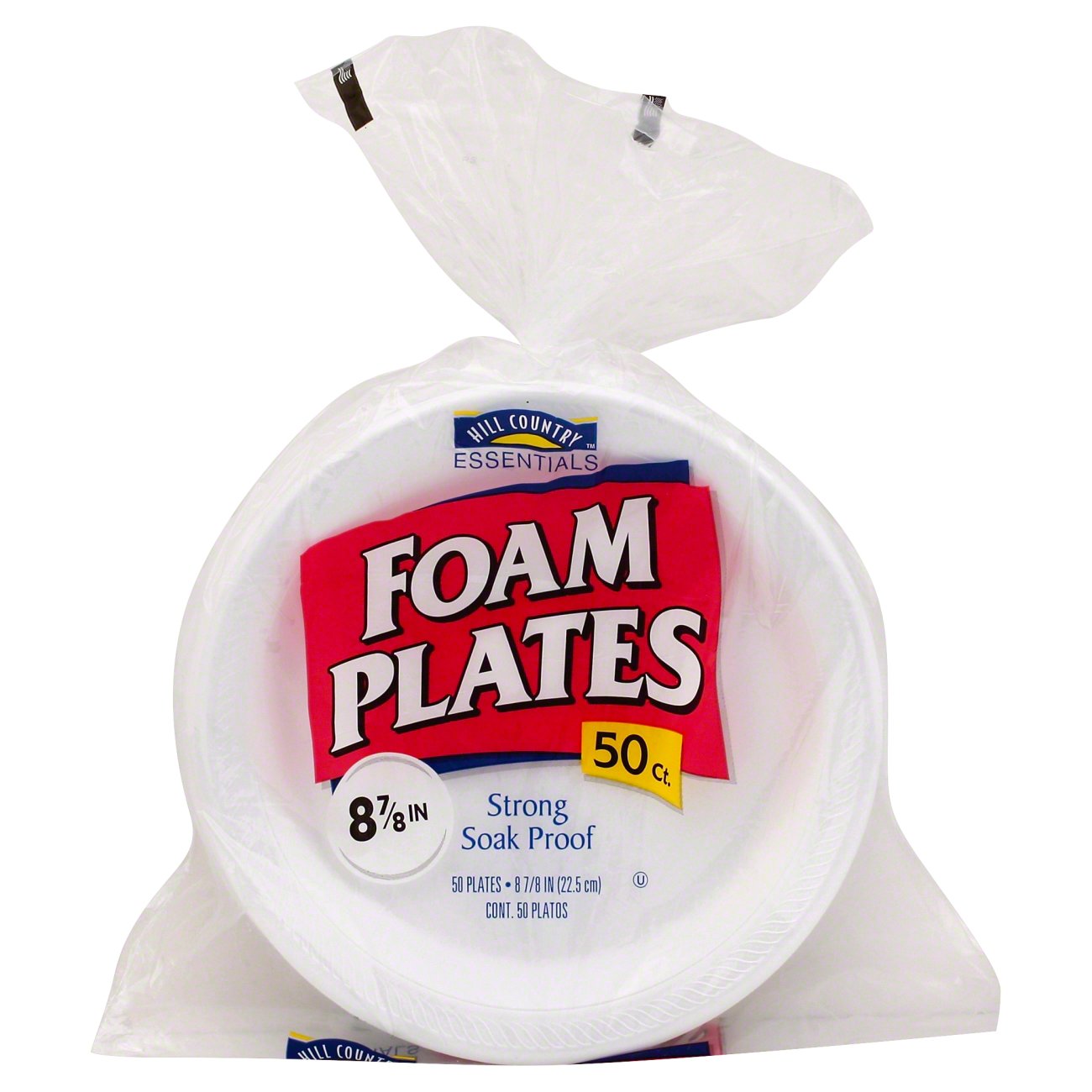Hill Country Essentials 8.8 in Foam Plates Shop Plates & Bowls at HEB