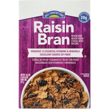Hill Country Fare Raisin Bran Cereal, 16.6 oz
