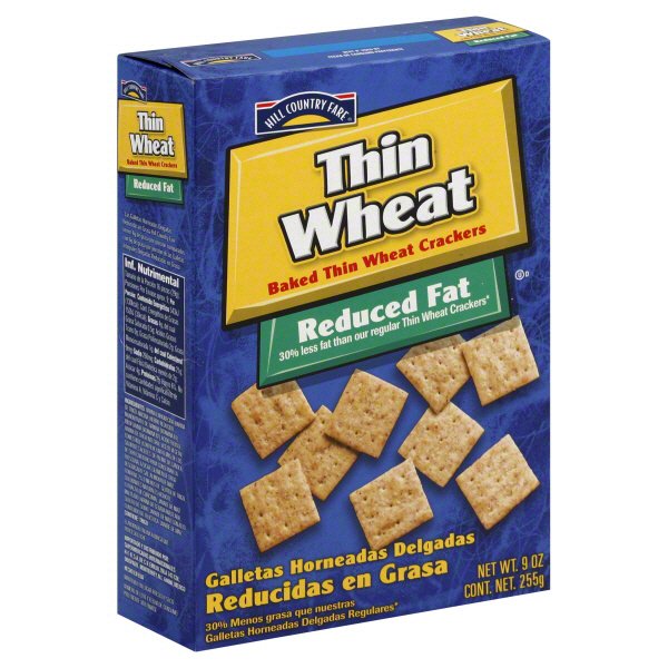 Hill Country Fare Thin Wheat Reduced Fat Crackers