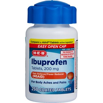 H-E-B Ibuprofen Tablets, 250 ct