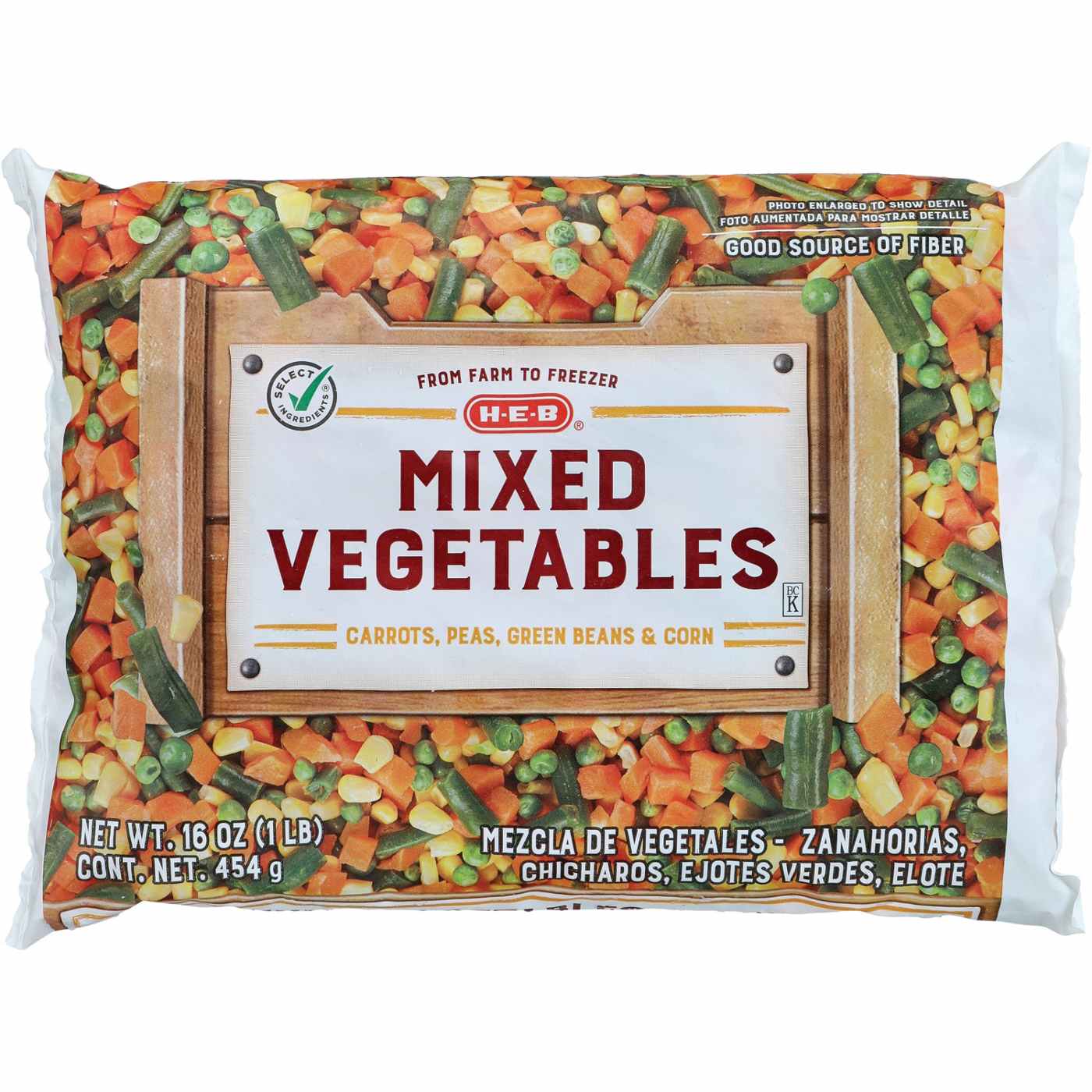 H-E-B Frozen Mixed Vegetables; image 1 of 2