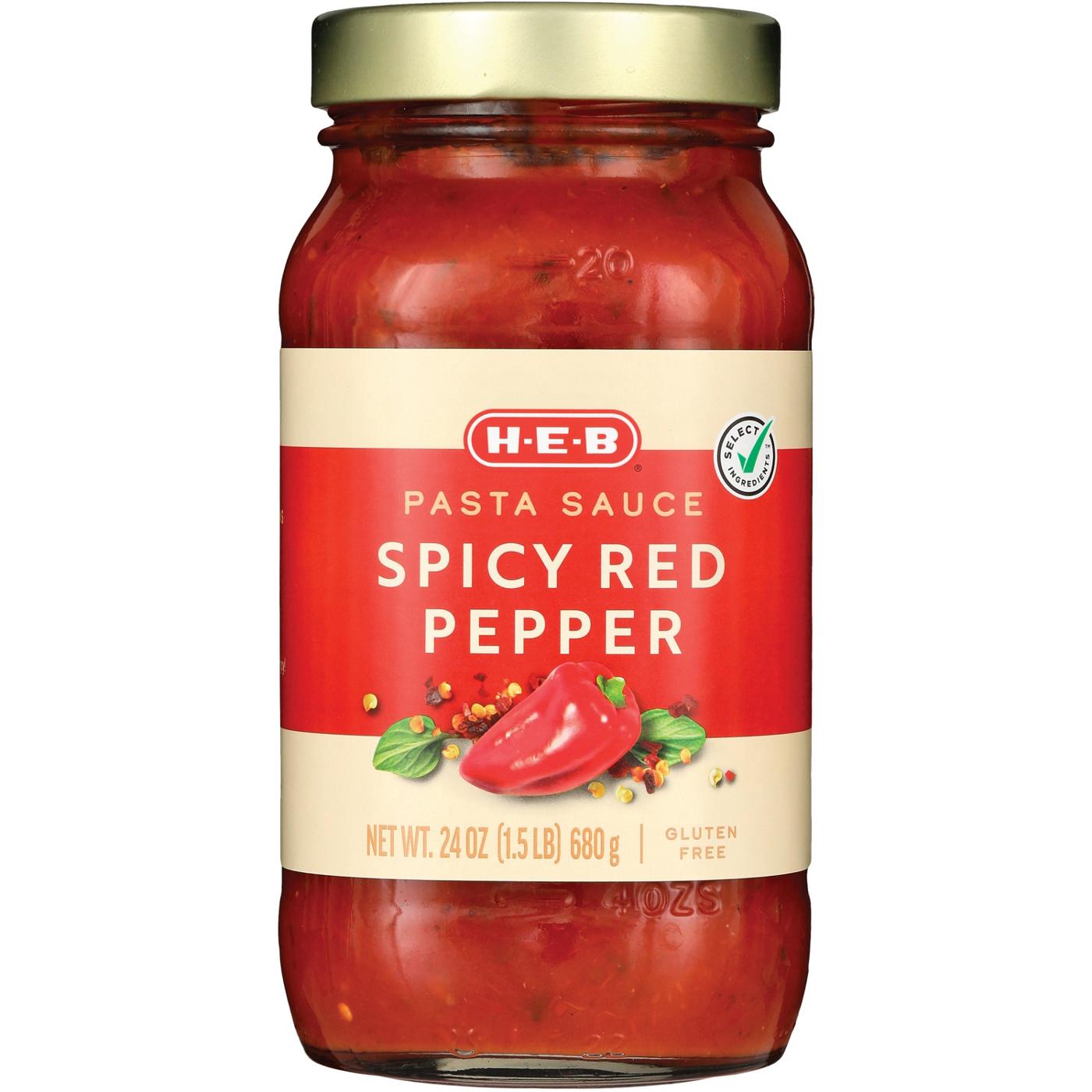 H-E-B Spicy Red Pepper Pasta Sauce; image 1 of 2