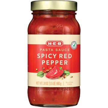 H-E-B Spicy Red Pepper Pasta Sauce, 24 oz