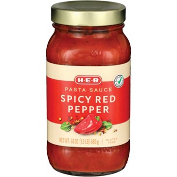 H-E-B Spicy Red Pepper Pasta Sauce, 24 oz