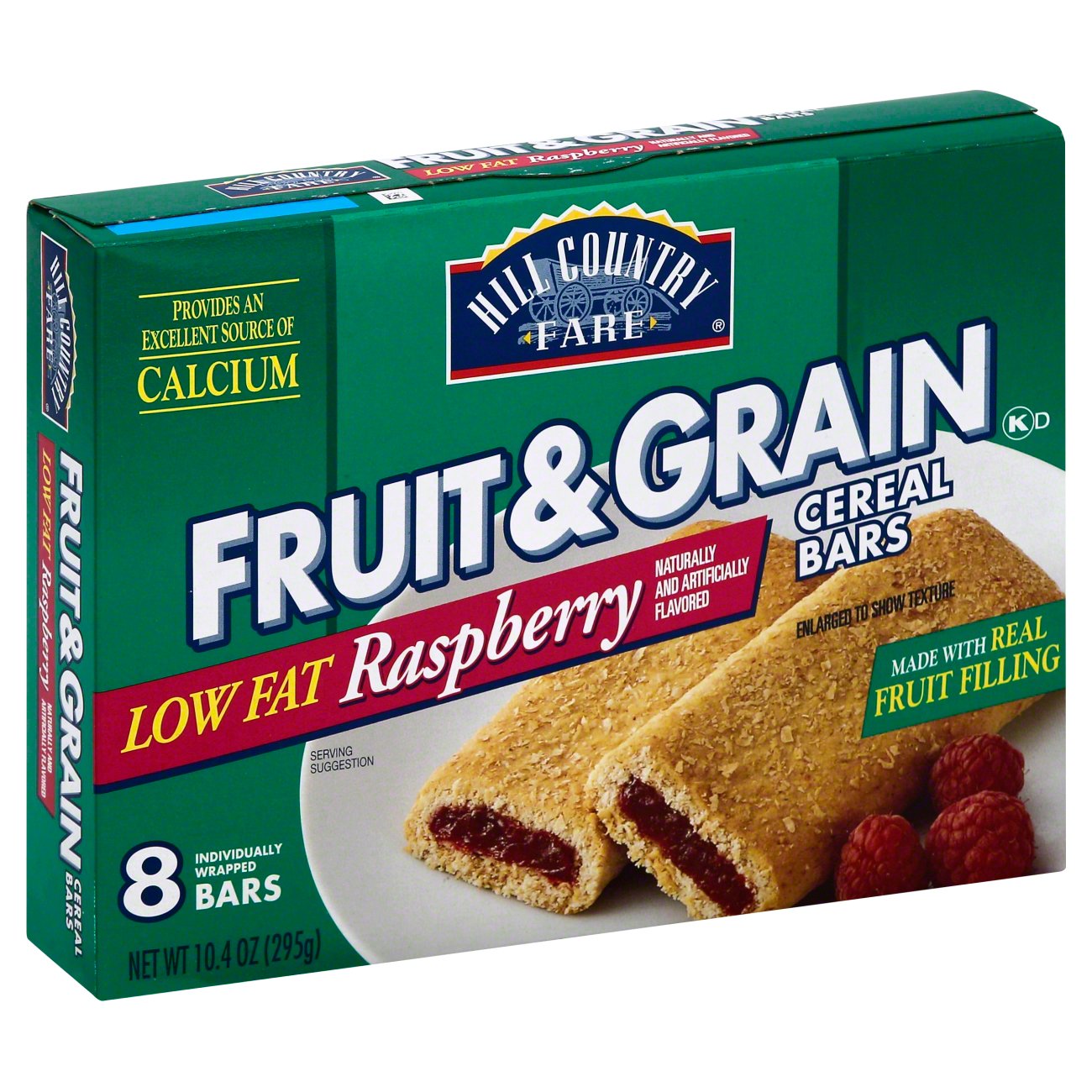 Hill Country Fare Fruit And Grain Low Fat Raspberry Cereal Bars - Shop ...