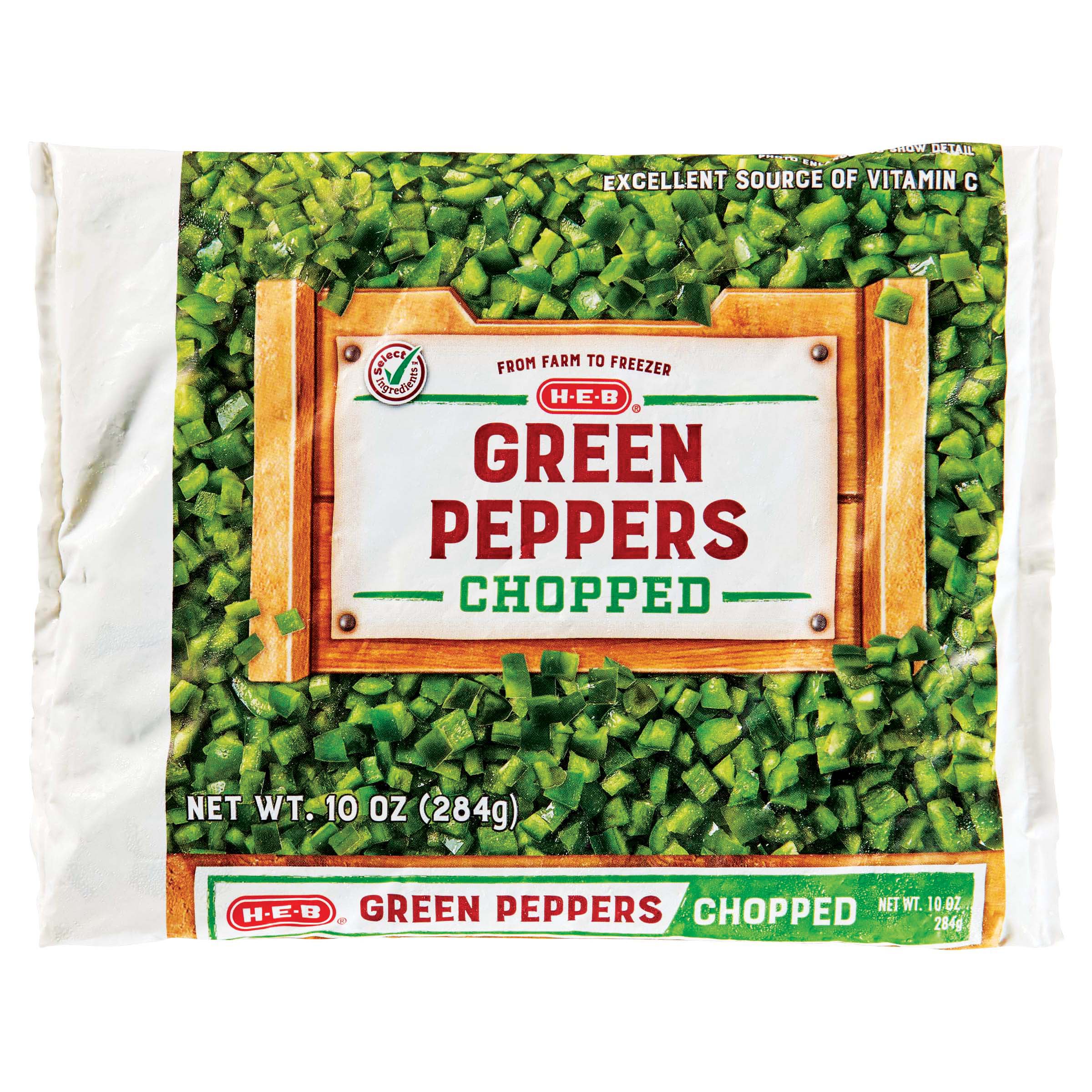 HEB Select Ingredients Chopped Green Peppers Shop Peppers at HEB