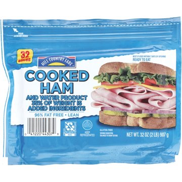 Hill Country Fare Cooked Ham Lunch Meat - Value Pack, 32 oz
