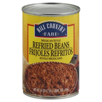 Hill Country Fare Mexican Style Refried Beans, 16 oz