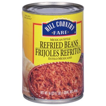 Hill Country Fare Mexican Style Refried Beans, 16 oz