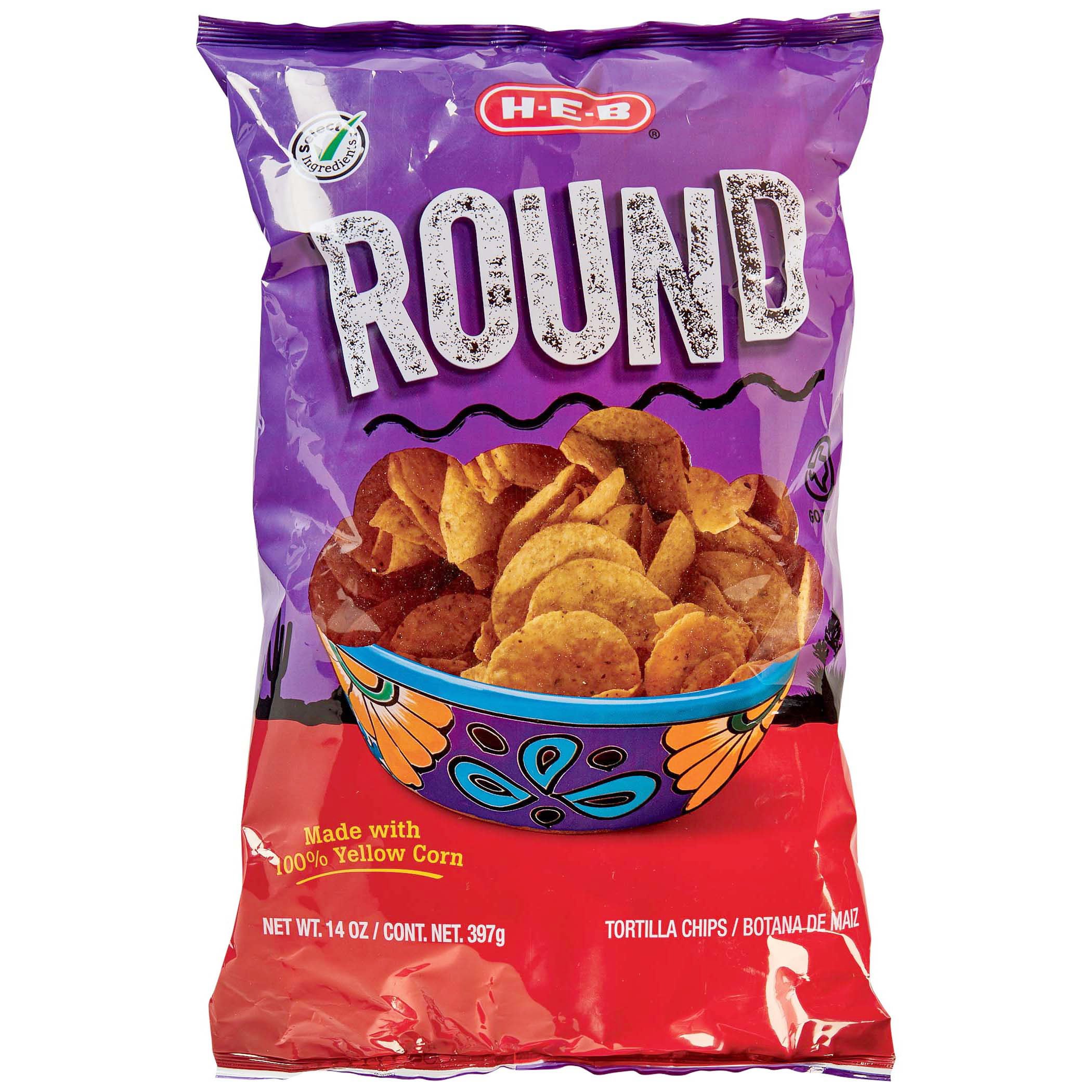 Tijdens ~ geld Vader H-E-B Round Corn Tortilla Chips - Shop Snacks & Candy at H-E-B