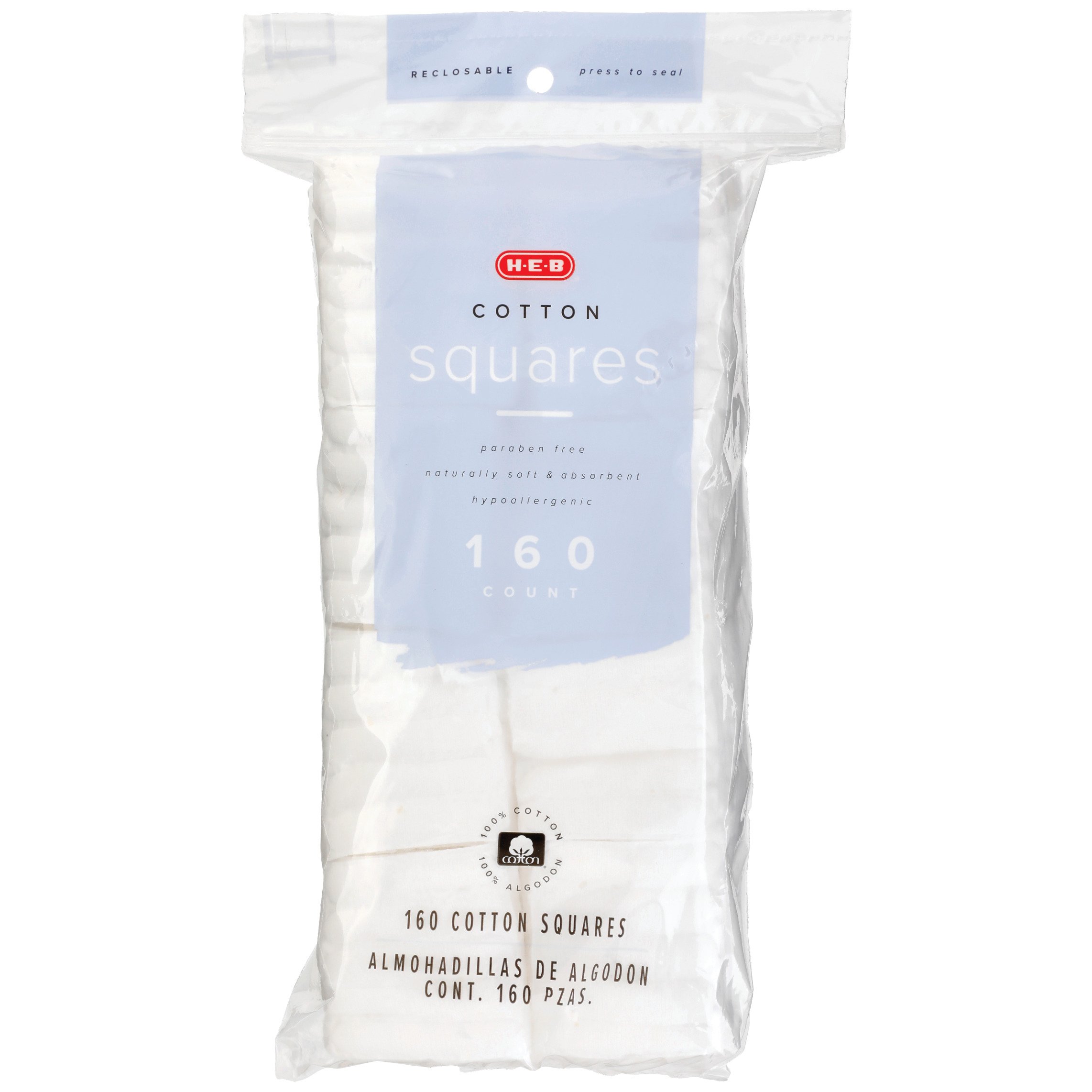 H-E-B Quilted Cotton Squares - Shop Cotton Balls & Swabs At H-E-B