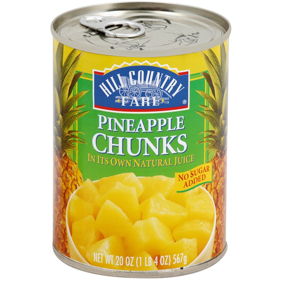 Hill Country Fare No Sugar Added Pineapple Chunks Shop Canned & Dried