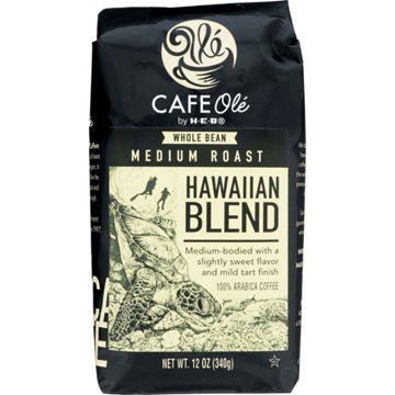 CAFE Olé by H-E-B Whole Bean Medium Roast Hawaiian Blend Coffee