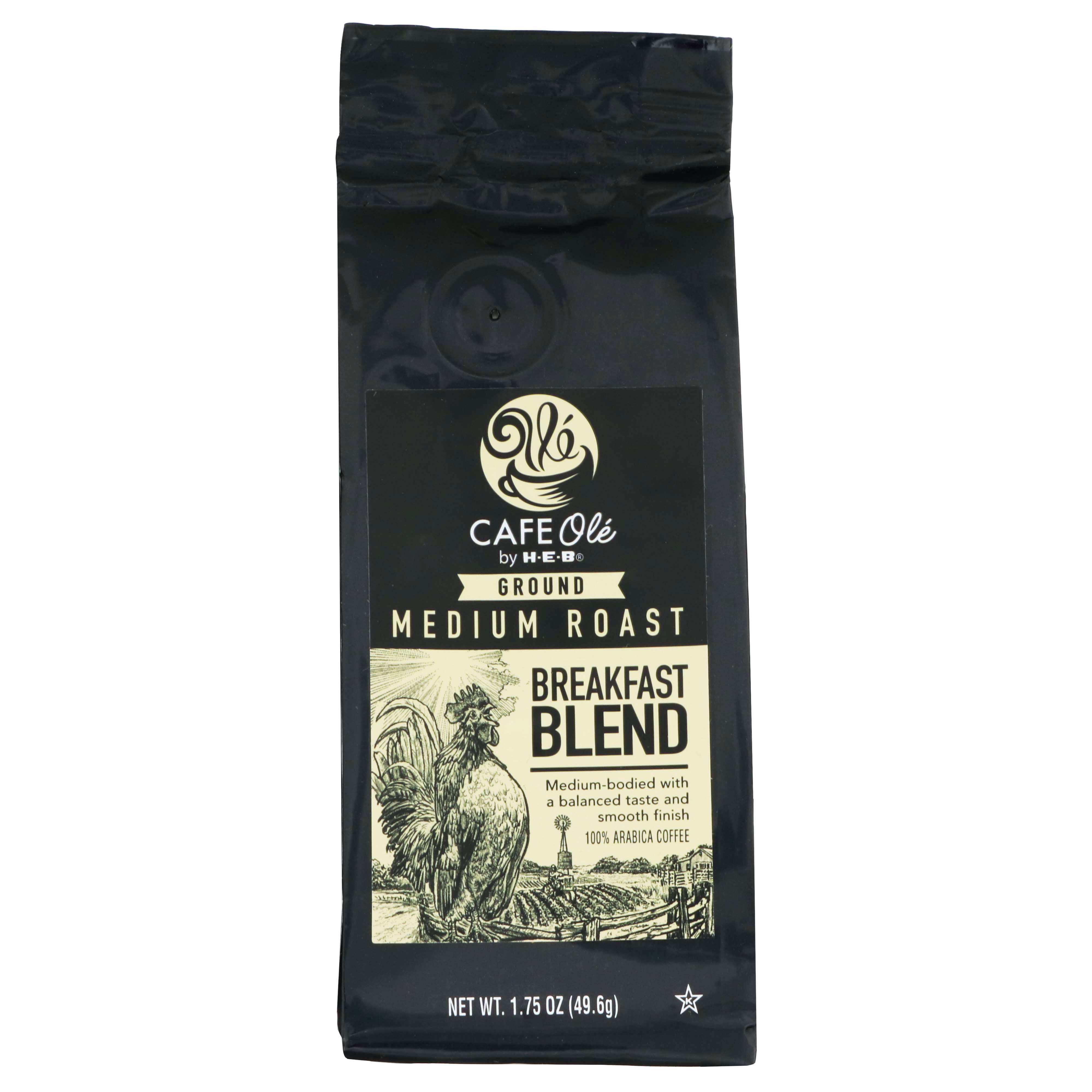 Cafe Ole By H-E-B Breakfast Blend Medium Roast Coffee - Shop Coffee At ...