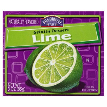 Hill Country Fare Lime Gelatin Dessert Mix, 3 oz