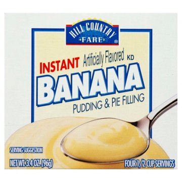 Hill Country Fare Instant Banana Pudding Mix, 3.4 oz