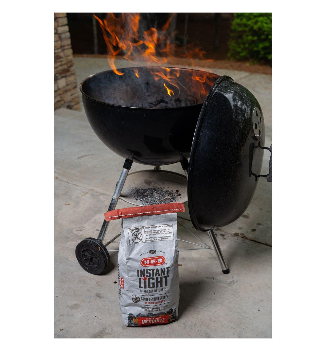 H-E-B Texas Mesquite Instant Light Charcoal Briquets; image 3 of 3