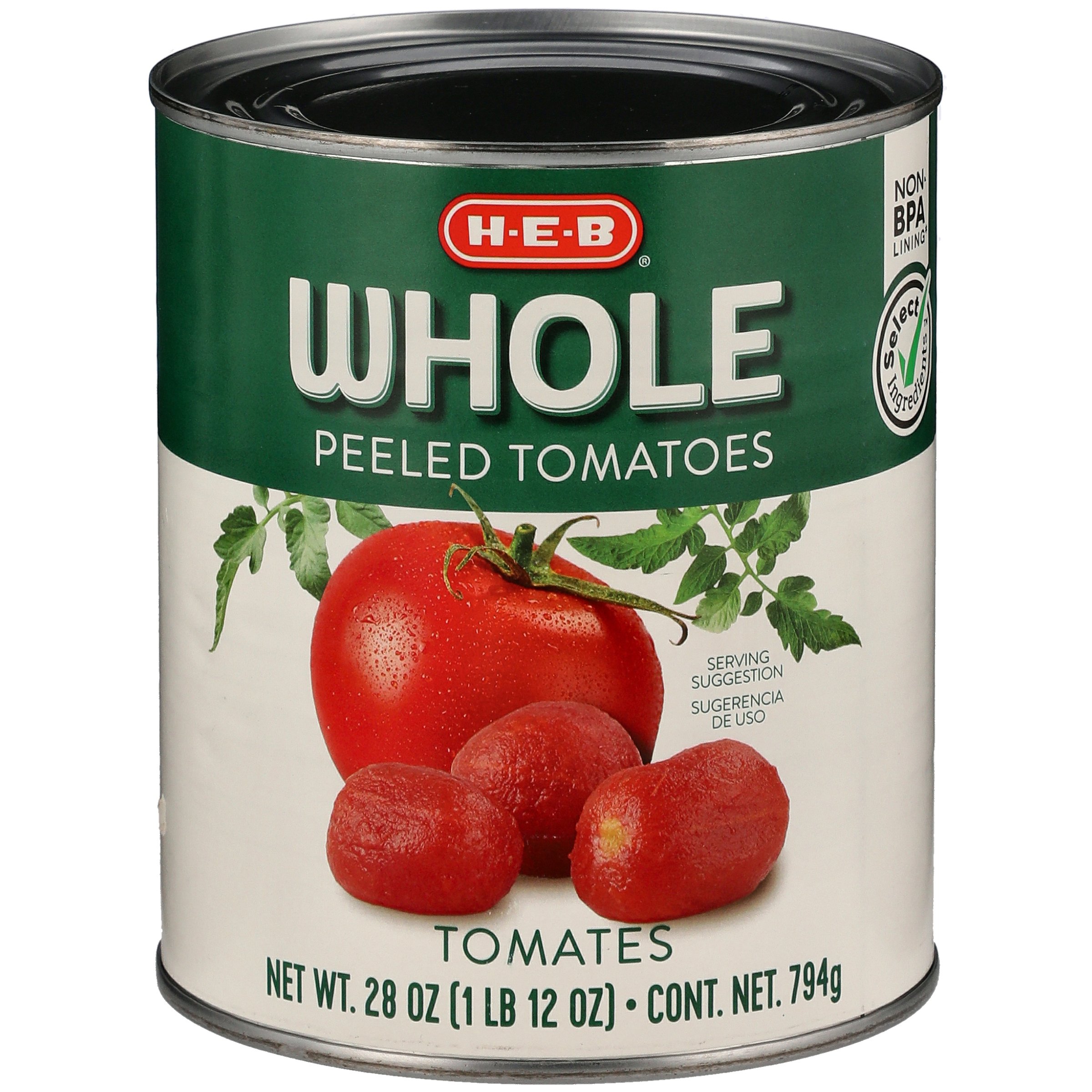 H-E-B Select Ingredients Peeled Whole Tomatoes - Shop Vegetables At H-E-B