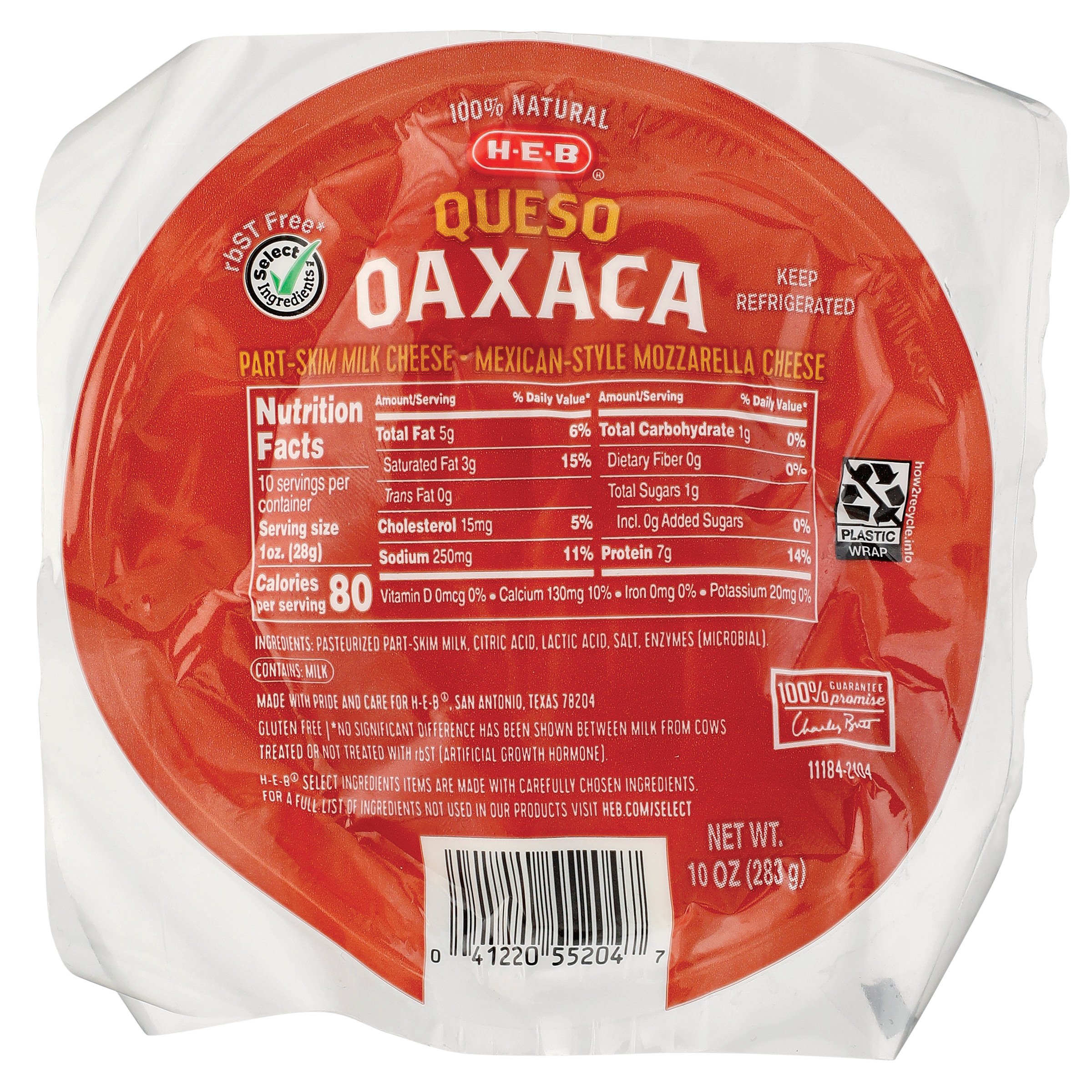 H-E-B Queso Oaxaca Mexican-Style Mozzarella Cheese - Shop Cheese At H-E-B