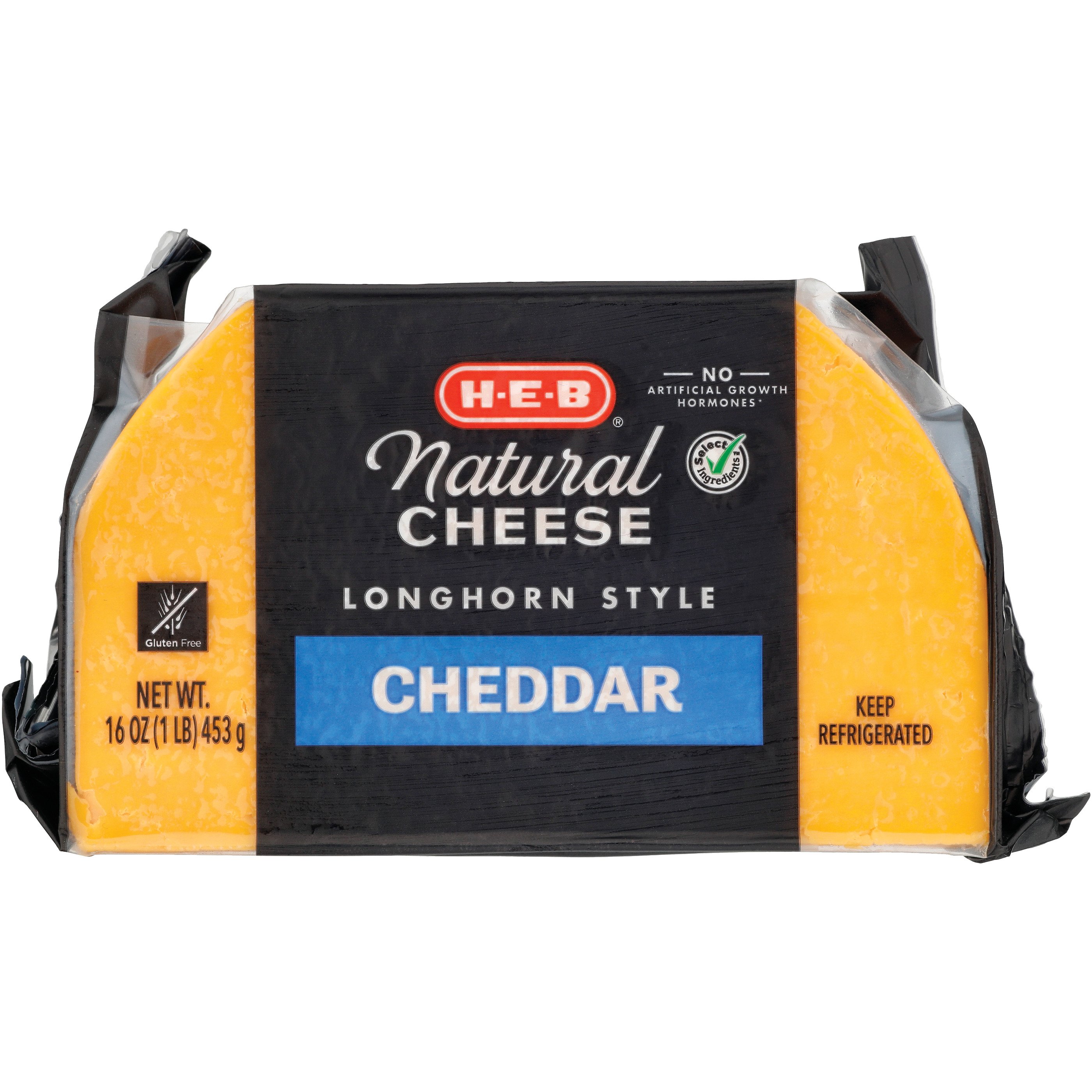 H-E-B Select Ingredients Longhorn Style Cheddar Cheese - Shop Cheese At ...