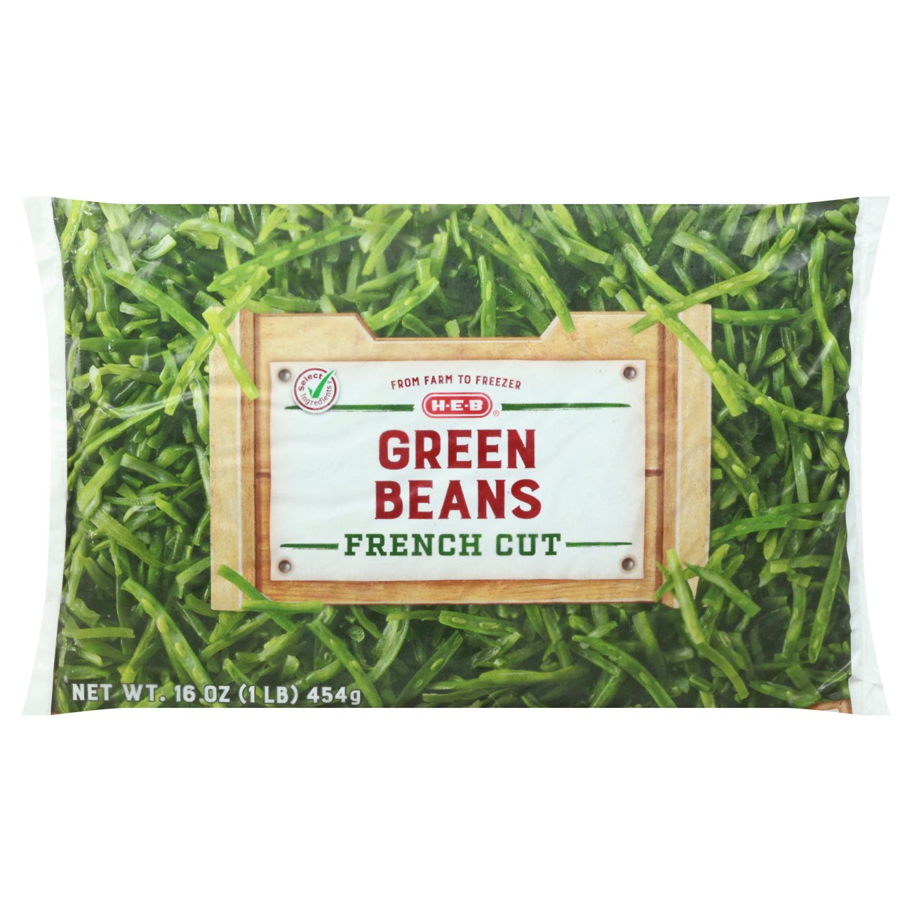 H-E-B Frozen Extra Fine Whole Green Beans