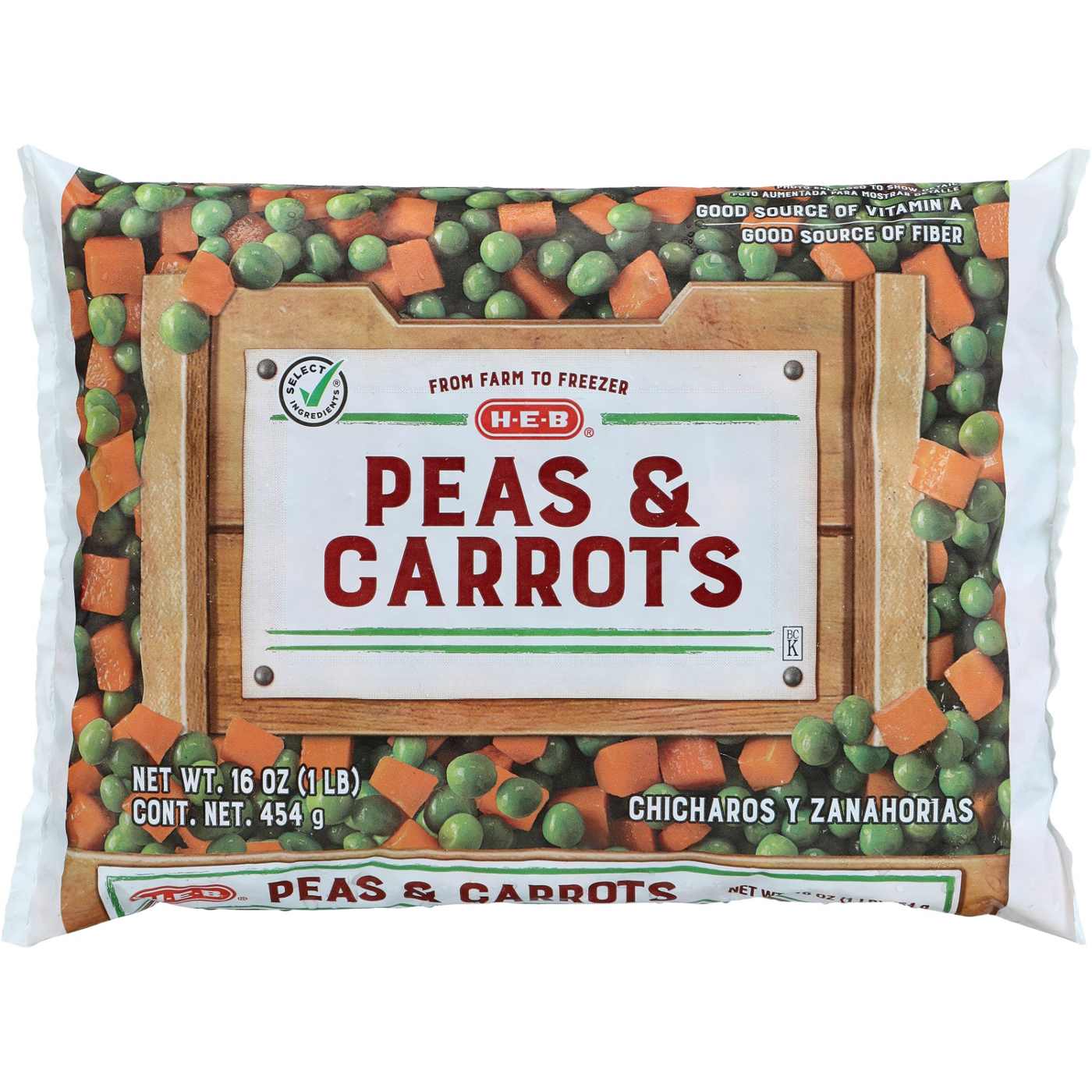 H-E-B Frozen Peas & Carrots; image 1 of 2