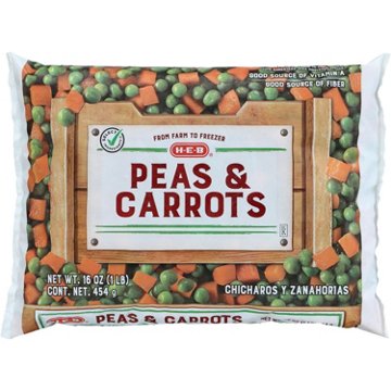 H-E-B Frozen Peas & Carrots, 16 oz