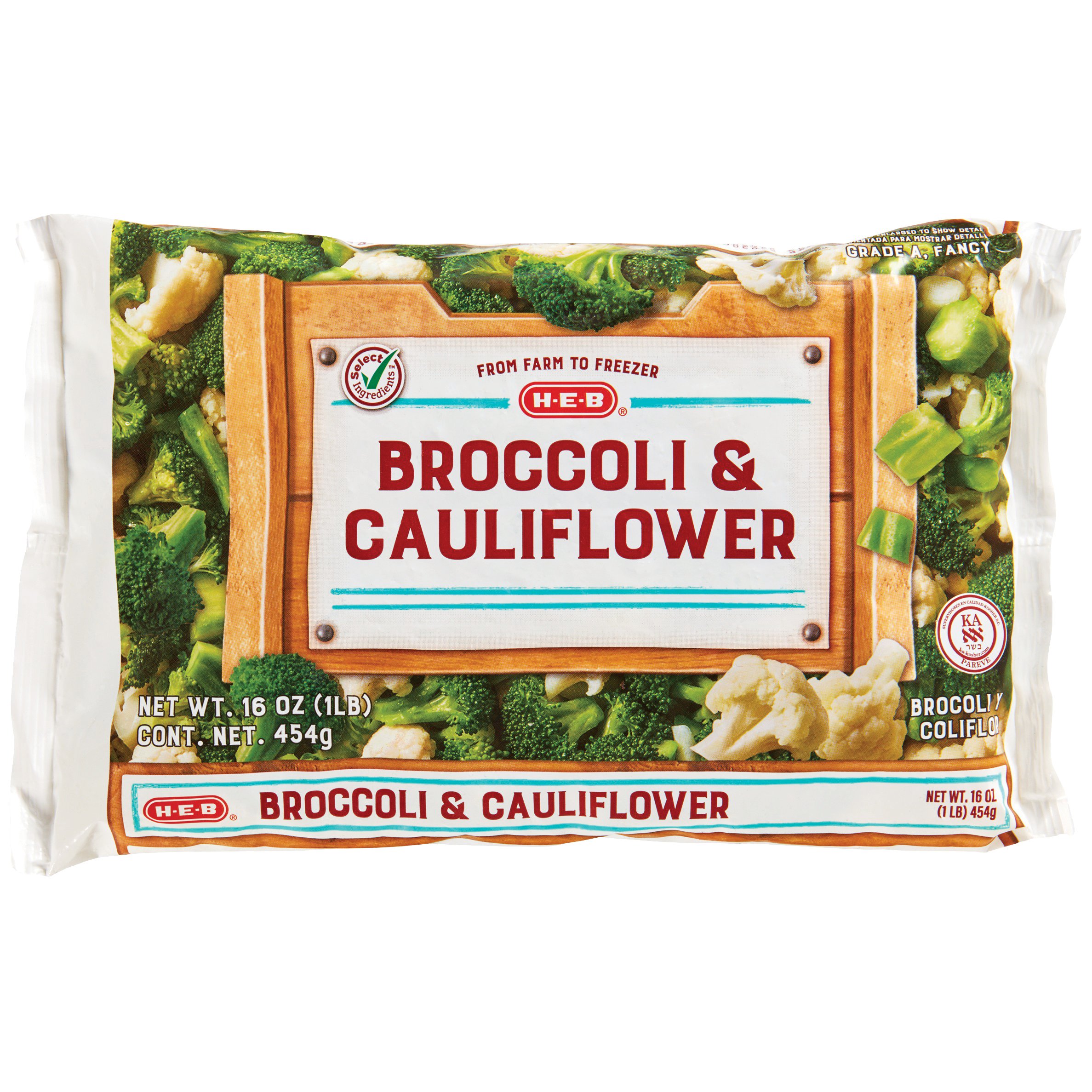 H-E-B Frozen Broccoli & Cauliflower - Shop Vegetables At H-E-B