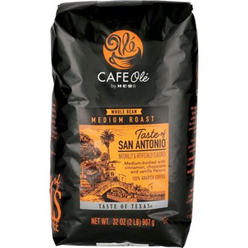 CAFE Olé by H-E-B Taste of San Antonio Medium Roast Whole Bean Coffee