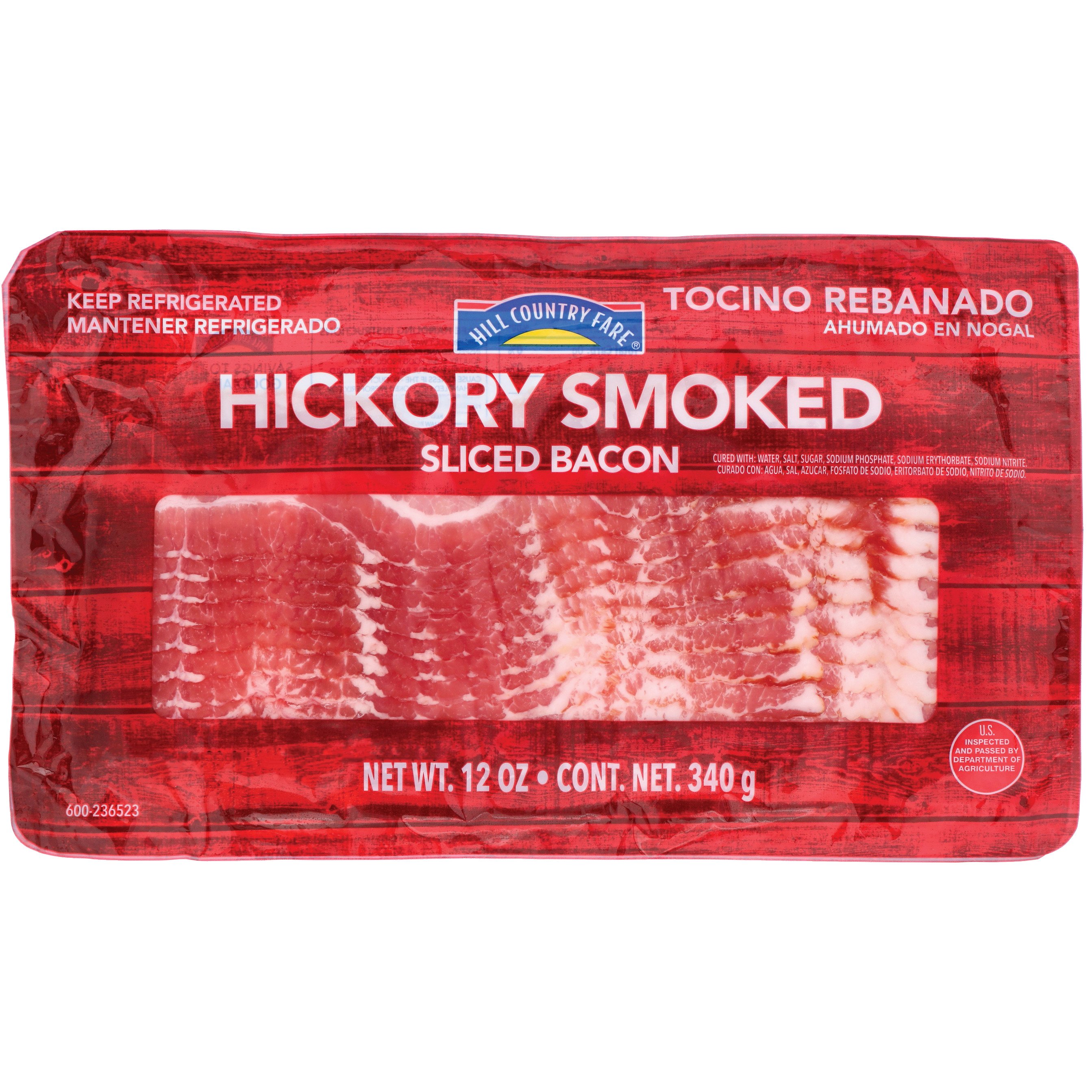 Hill Country Fare Sliced Hickory Smoked Bacon - Shop Bacon At H-E-B