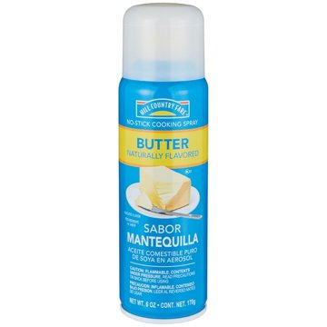 Hill Country Fare No-Stick Butter Flavor Cooking Spray, 6 oz