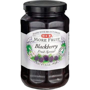 H-E-B More Fruit Blackberry Fruit Spread, 15.5 oz