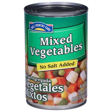 Hill Country Fare No Salt Added Mixed Vegetables, 15 oz