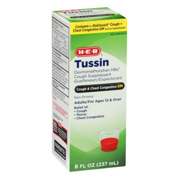 H-E-B Tussin Cough & Chest Congestion DM, 8 oz