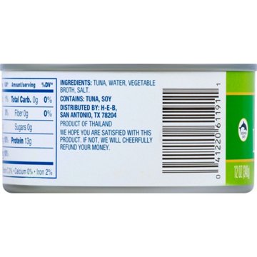 Hill Country Fare Chunk Light Tuna in Water, 12 oz