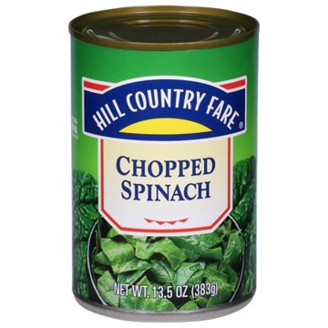 Hill Country Fare Chopped Spinach, 13.5 oz